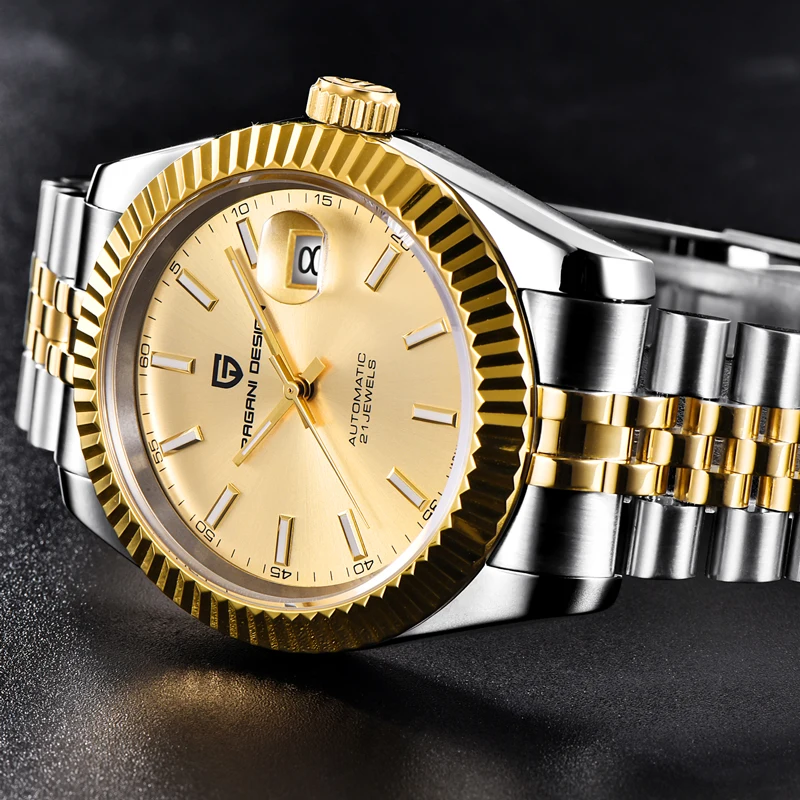 PAGANI DESIGN Pánské Hodinky top značky luxusní náramkové hodinky mechanické automatické hodinky muži podnikání jednoduché hodinky z nerezové oceli muži 3