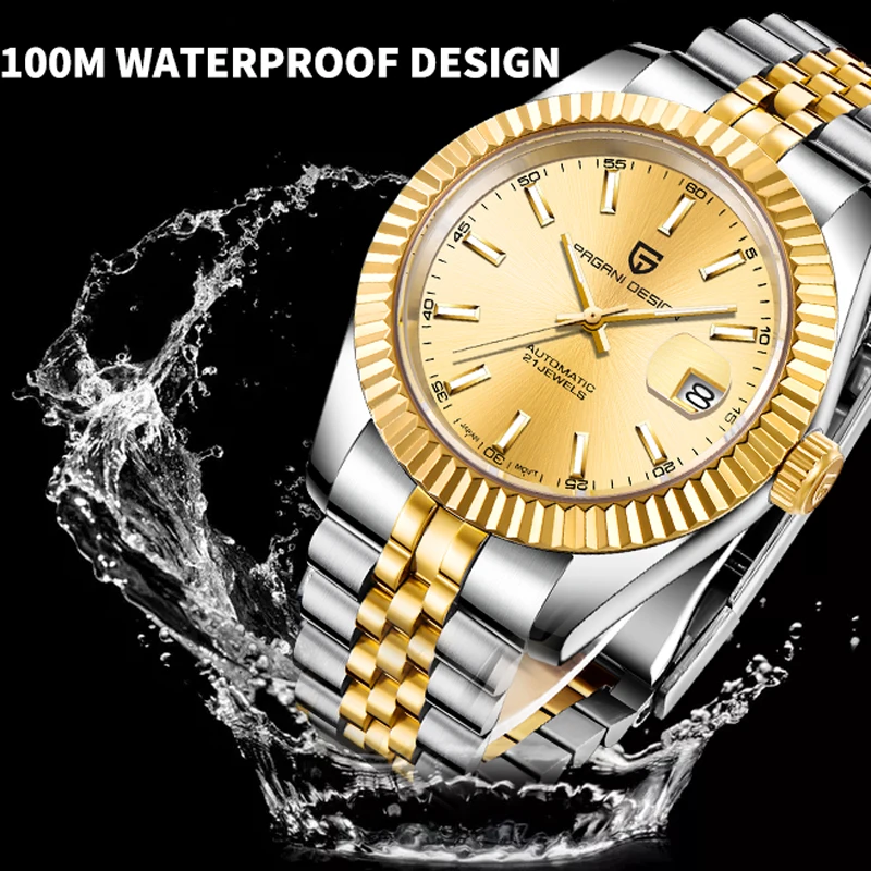 PAGANI DESIGN Pánské Hodinky top značky luxusní náramkové hodinky mechanické automatické hodinky muži podnikání jednoduché hodinky z nerezové oceli muži 5