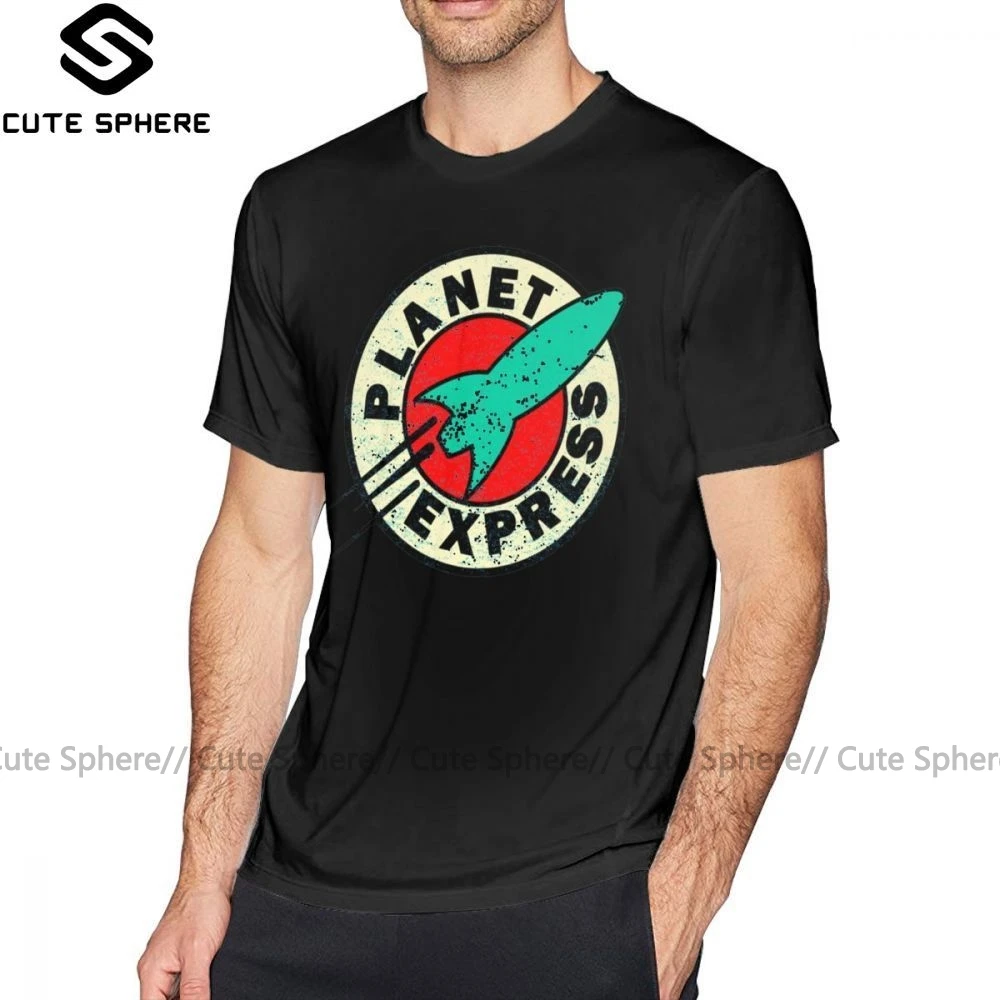 Planet Express Tričko Planet Express T-Shirt Tisk Ležérní Tričko Muž Oversize, Krátké Rukávy Úžasné 100 Bavlněné Tričko 5
