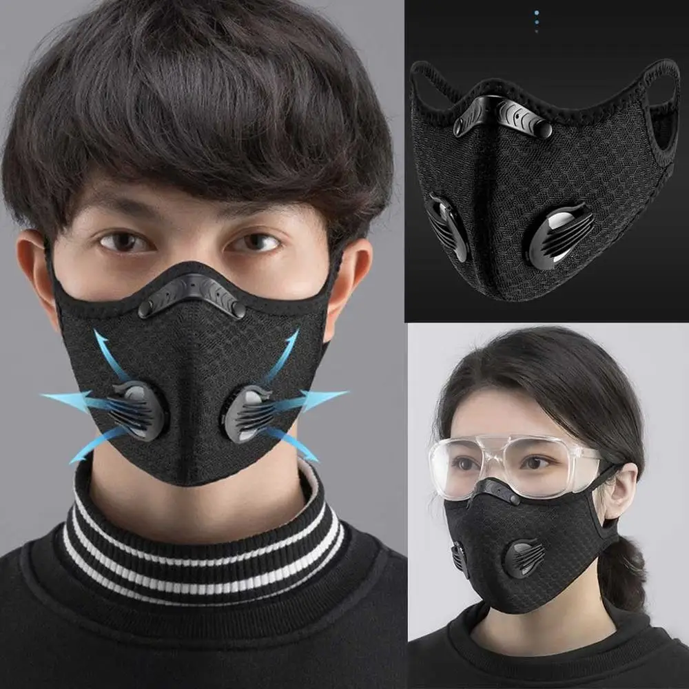 Pleťové Masky v Pračce a Opakovaně Ochrana Dýchacích cest Maska Dospělí Opakovaně Čelit Krycí Prodyšné Ventily Unisex Ústa Kryty 5