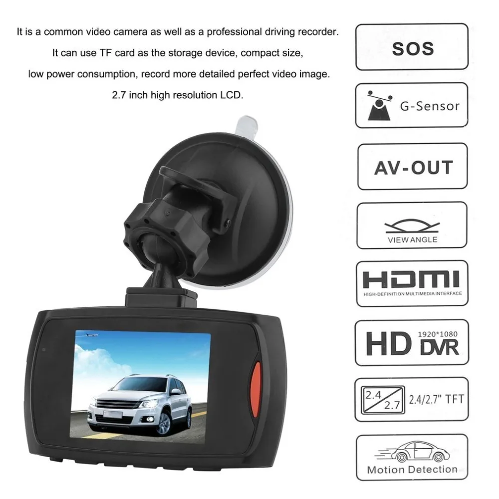 Podpora vysoce kvalitní Auto DVR G30L Auto Fotoaparát Záznamník Dash Cam G-senzor, IR Noční Vidění 1