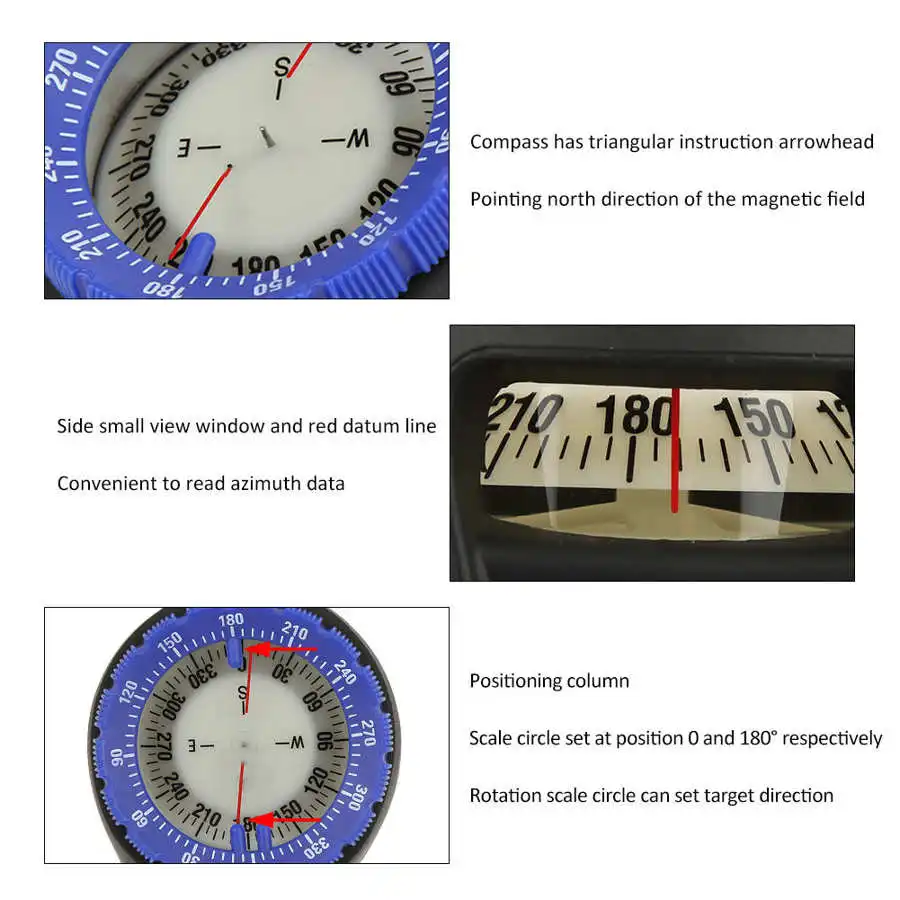 Podvodní Kompas Profesionální 50M Potápění Kompas Vodotěsné Navigator Digitální Hodinky Potápění Kompas pro Plavání, Potápění, Potápění 5
