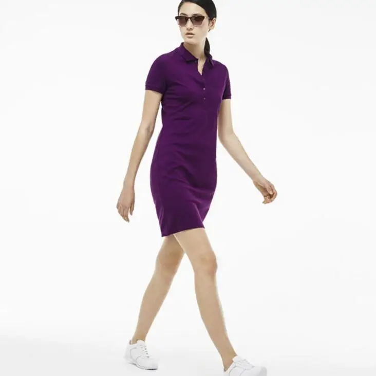 Polo Košile Ženy 2021 Luxusní Značky Casual Mini Šaty, Tričko Slečno Létě Zase Dolů Límec S Krátkým Rukávem, Dámy Vestidos 1
