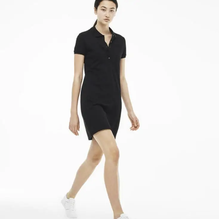 Polo Košile Ženy 2021 Luxusní Značky Casual Mini Šaty, Tričko Slečno Létě Zase Dolů Límec S Krátkým Rukávem, Dámy Vestidos 2