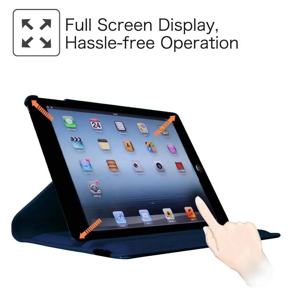 Pouzdro Pro iPad 234 Kožené Otočné pouzdro Pro iPad 4 3 2 Tablet Ochranné Pouzdro A1560 A1459 A1458 A1416 A1430 A1403 A1396 5