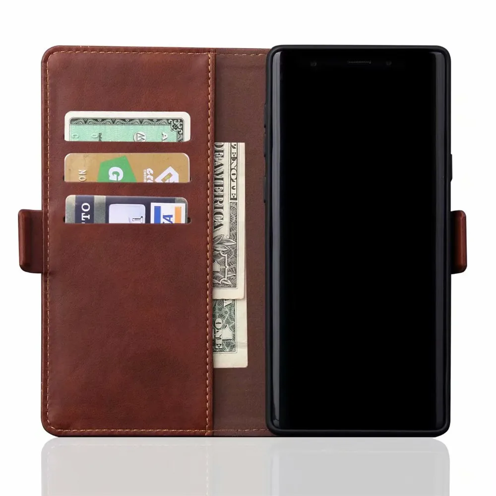 Pouzdro Pro Samsung Galaxy Poznámka 9 Případ Luxusní Vintage Kožený Flip Kryt Pro Samsung Galaxy Note 9 Note9 Případě Peněženka Karty Telefon Bag 4