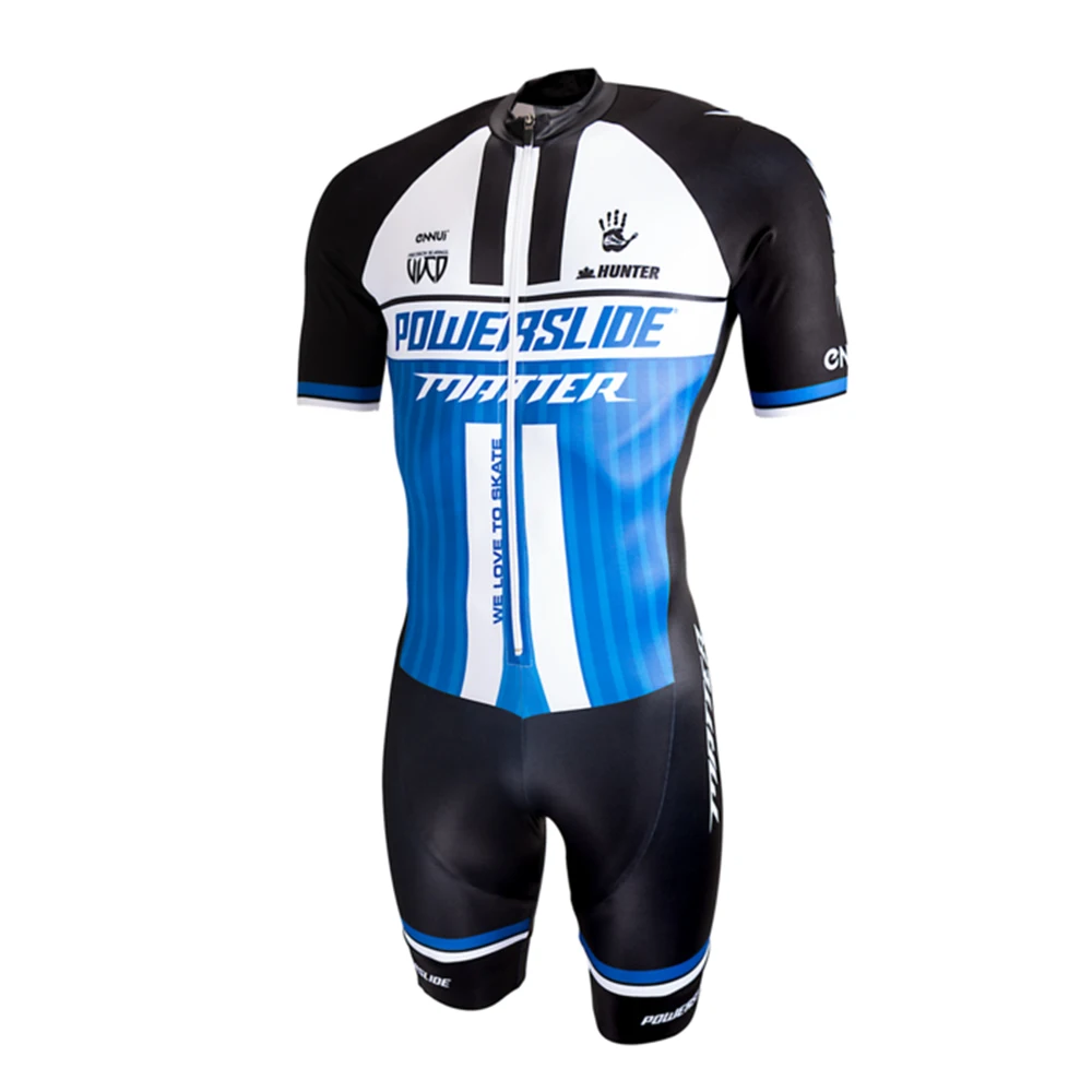 Powerslide Team Triatlon Oblek Mužů Letní Cyklistický Skinsuit Jít Pro Kolo Kombinéza Cyklistické Oblečení Cyklistické Krátký Rukáv Set gel 3
