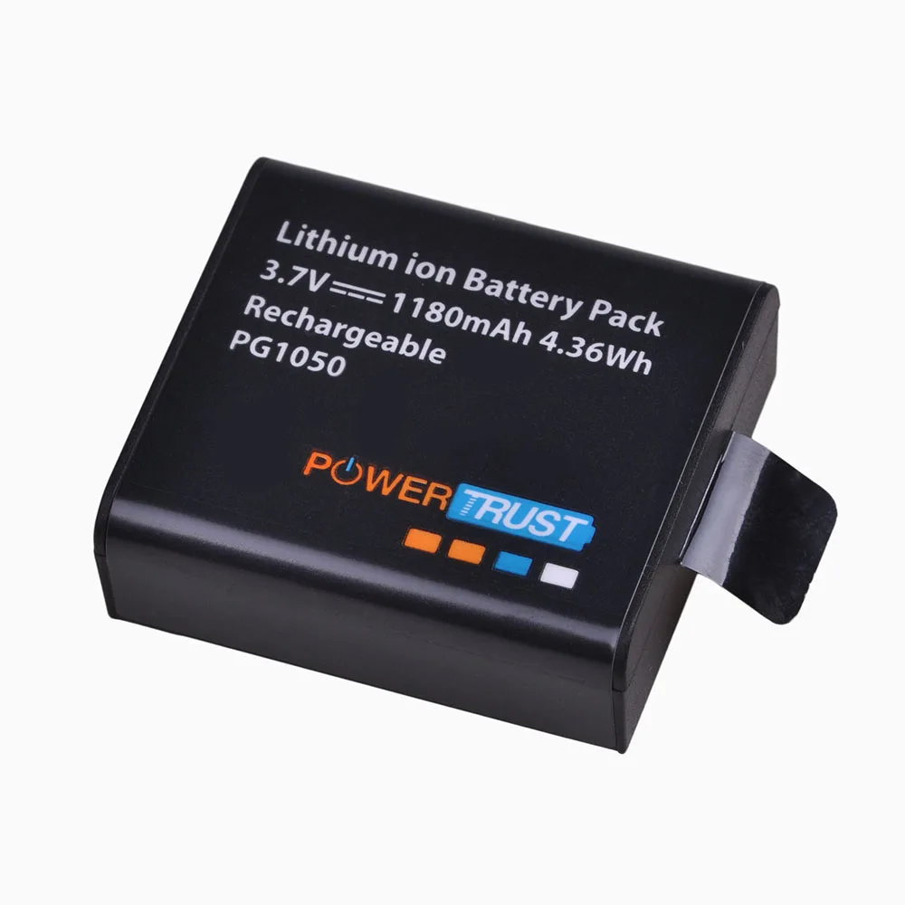 PowerTrust 4x PG1050 Baterie 1180mAh Dobíjecí Baterie Pro SJCAM SJ4000, Sj4000 SJ5000X Pro EKEN H9 H9R H8R H8 Akční Kamera 1
