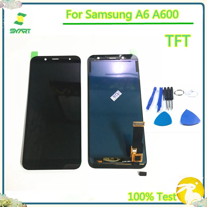 Pro A6 2018 TFT LCD Displej Letadlo nahradit A600 LCD Displej Dotykový Displej Digitizer Shromáždění Pro Samsung Galaxy A6 A600F A600FN 2