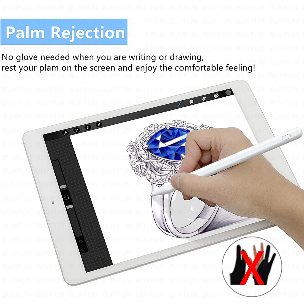 Pro Apple iPad Tužka Pero s Náklonem, Palm Odmítnutí pro iPad Pro 11 12.9 2020 2018 2019 6. 7. Gen Není Pro Apple Tužka 1 2 4
