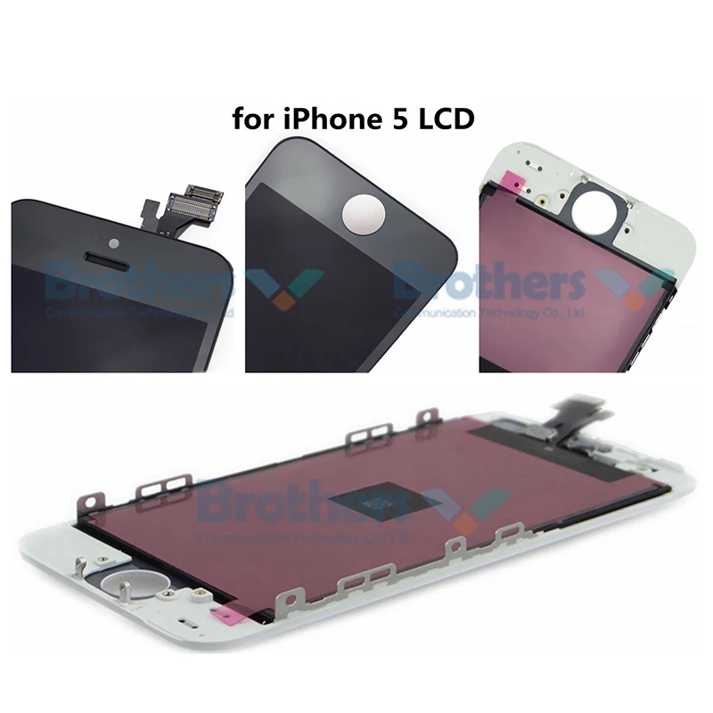 Pro iPhone 5S LCD Displej Dotykový Digitizér pro iPhone 5 LCD Displej iPhone 5S Mobilní Telefon Díly Sestavy Displeje Pro iPhone 5C SE 5