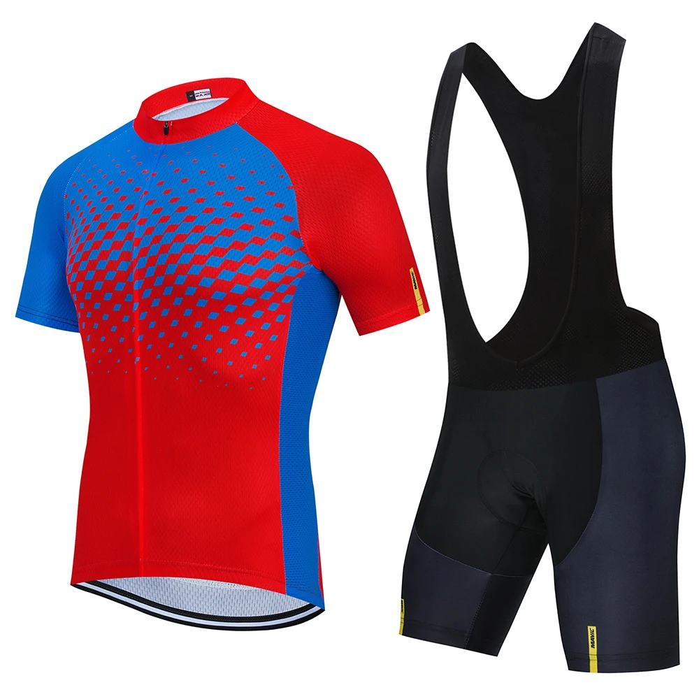 Pro Mavic 2020 Letní Mavic Pánské rychleschnoucí Cyklistika Jersey Suit Sportovní oblečení, Tričko, Oblečení Maillot Ciclismo Kole 2