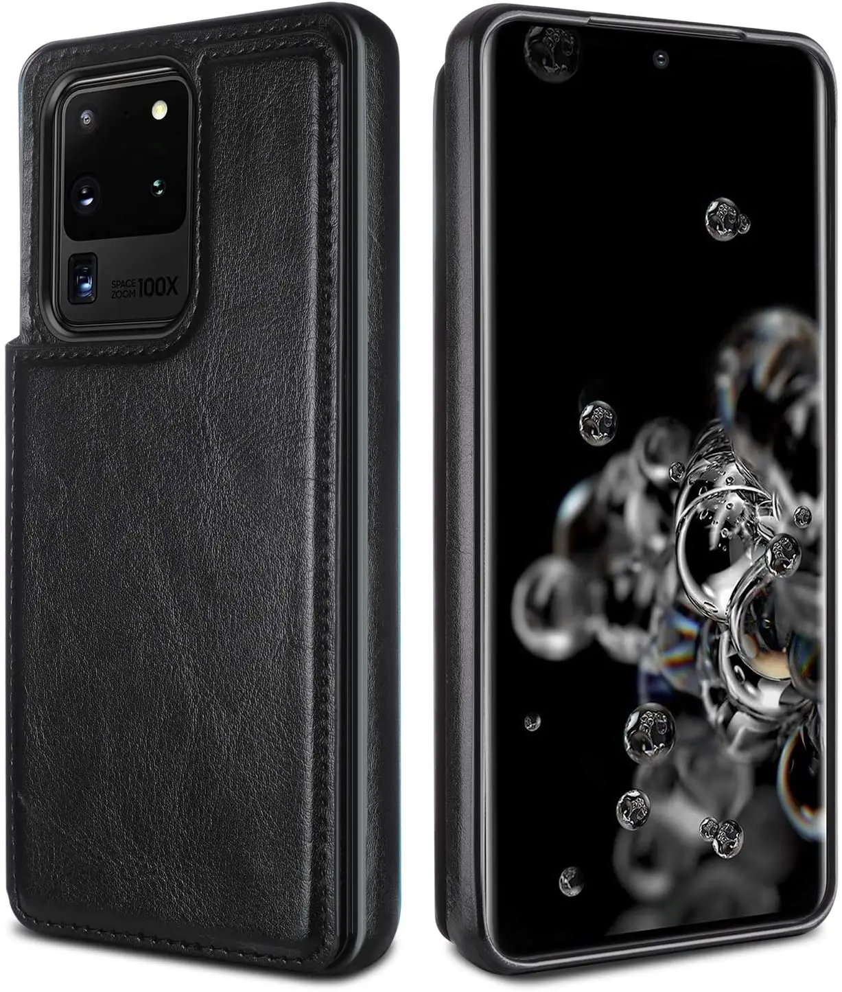 Pro Samsung Galaxy Note 20 Ultra /S20 Ultra S20+ 5G Peněženka Případ Luxusní Slim Fit Premium Kůže Sloty pro Karty, Nárazuvzdorné Flip Shell 0