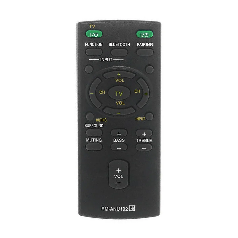 Pro Sony Soundbar SS-WCT60 HT-CT60 SA-CT60BT Dálkové Ovládání Černé Controllor RM-ANU192 Skladem Nejnovější 1