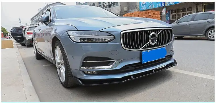 Pro Volvo S90 Tělo kit, spoiler 2018-2019 Pro Volvo S90 ABS Zadní lip, zadní spoiler předního Nárazníku, Difuzor Nárazníky Chránič 0