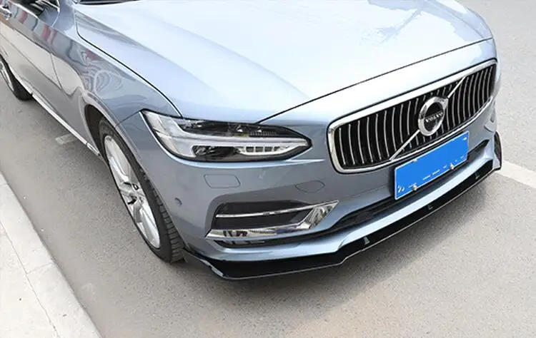 Pro Volvo S90 Tělo kit, spoiler 2018-2019 Pro Volvo S90 ABS Zadní lip, zadní spoiler předního Nárazníku, Difuzor Nárazníky Chránič 2