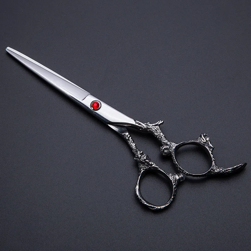 Profesionální 6 palcový Japonsko 440C dragon vlasy nůžky taška set řezání nůžky kadeřnictví ztenčování nůžky scisors kadeřnické nůžky 0