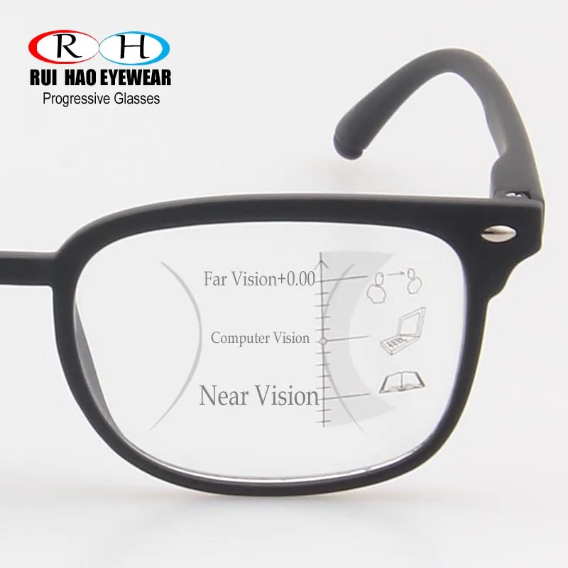 Progresivní Multifokální Brýle Čtení Brýle, Presbyopickém Brýle Unisex Brýle Rám 3