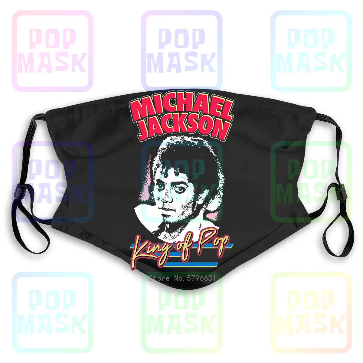 Proti Znečištění Maska Michael Jackson King Of Pop , Vyměnitelný Filtr, Anti-PM2.5 5