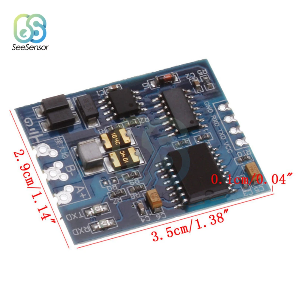 Průmyslové Třídy TTL na RS485 Modul RS485 Převodník Signálu 3V 5,5 V Izolované Single Chip Serial Port UART Modul 1