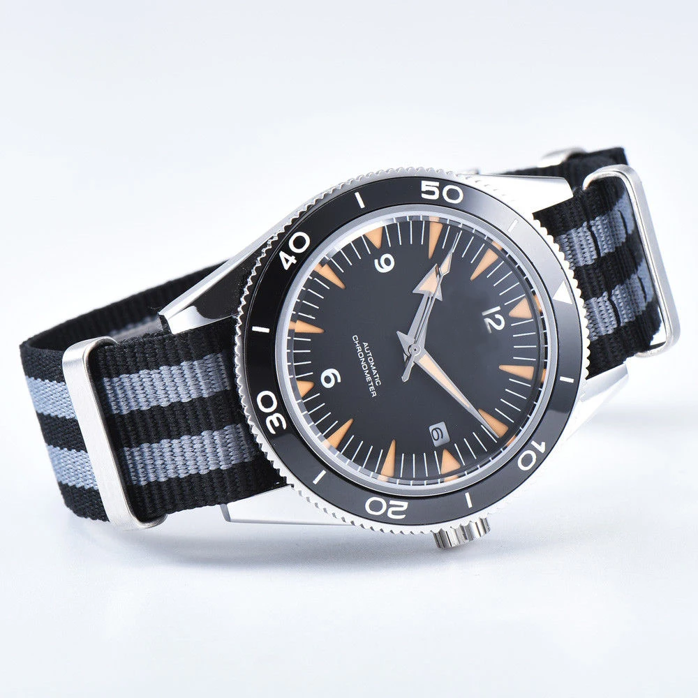 Pánské hodinky 41mm, Safírové Sklo Keramické Sterilní dial miyota 、racek Automatická sportovní vodotěsné muži hodinky mechanické náramkové hodinky 0
