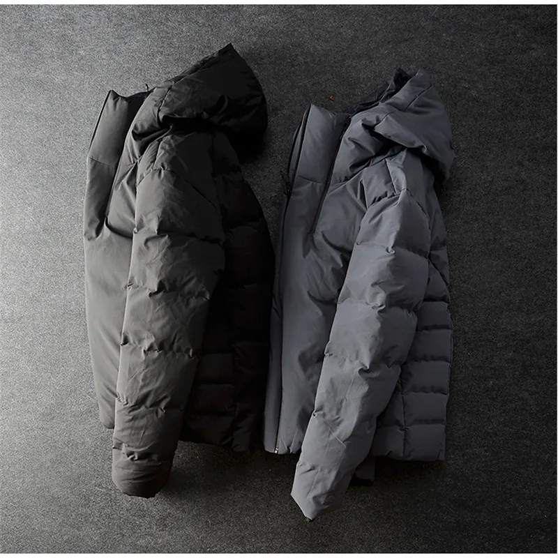 Pánské kabát, Japonsko a Jižní Korea šedá kachna dolů zimní bunda krátký kabát 3