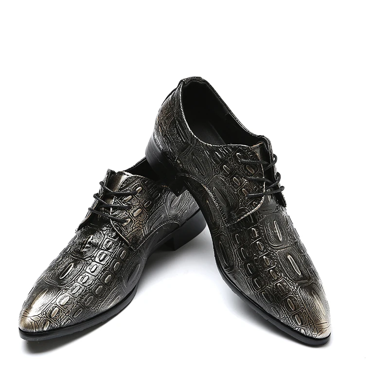 Pánské Klasické Obchodní Formální Boty Špičaté Toe kožené boty Retro Pánské Oxford Svatební Party Šaty Boty 5