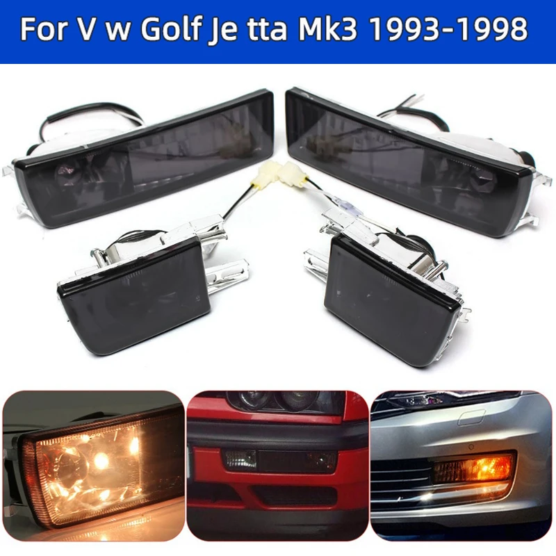 Přední Nárazník Mlhové Světlo směrové Světlo Lampy pro V W Golf Je Tta Mk3 1993-1998 Sestavy Mlhového světla Auto Příslušenství 2