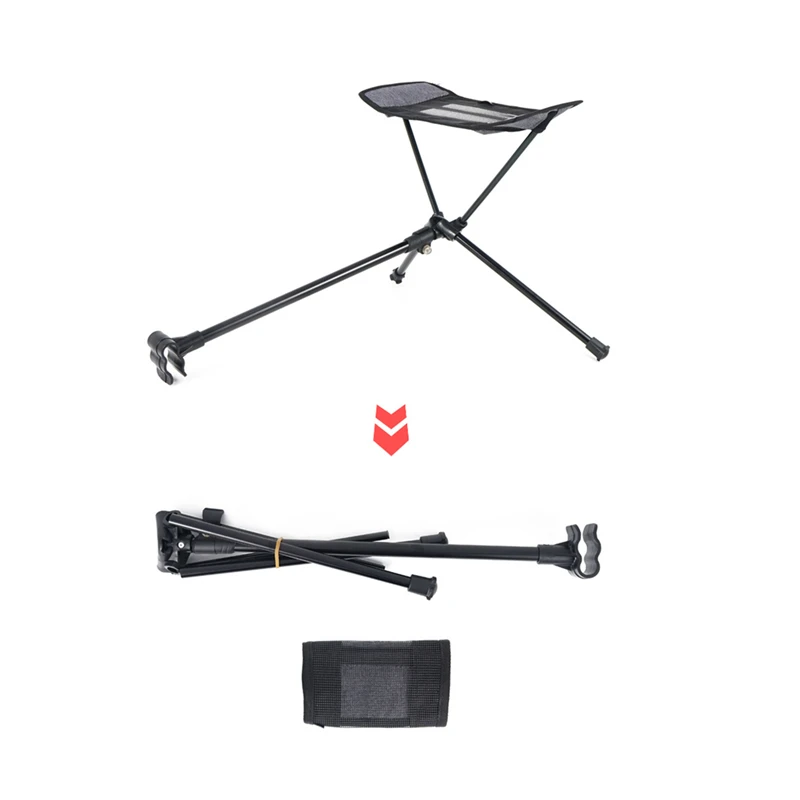 Přenosná Stolička Skládací Podnožka Pro Camping Beach Židle Skládací Rybolovu, Venkovní GRIL Camping Židle Nohou Polohovací opěrka Nohou 4