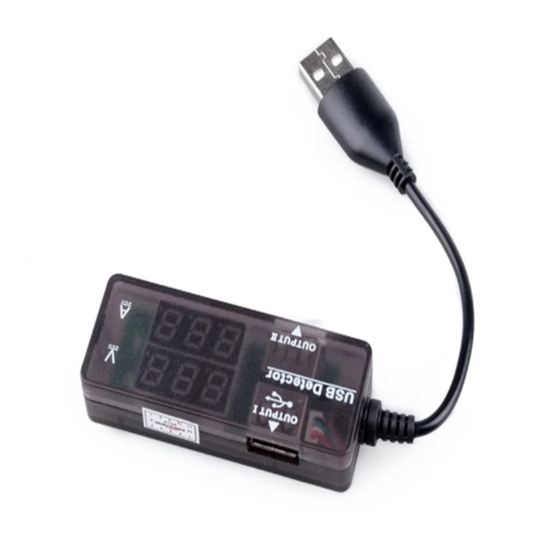 Přenosné Digitální Led USB 2.0 Duální Výstup Nabíjení Napájecí Napětí Proud Multimetr Amp Volt Power Meter Měřič voltmetr Monitor 4