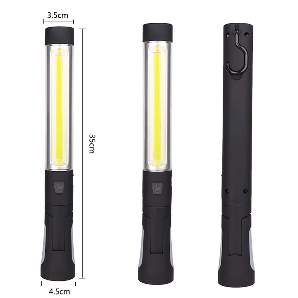 Přenosné Pracovní Světlo COB LED Svítilna USB Nabíjecí pracovní světlo Magnetický Pochodeň 360 Otočit Inspekční Lampa s Háčkem Opravy 3