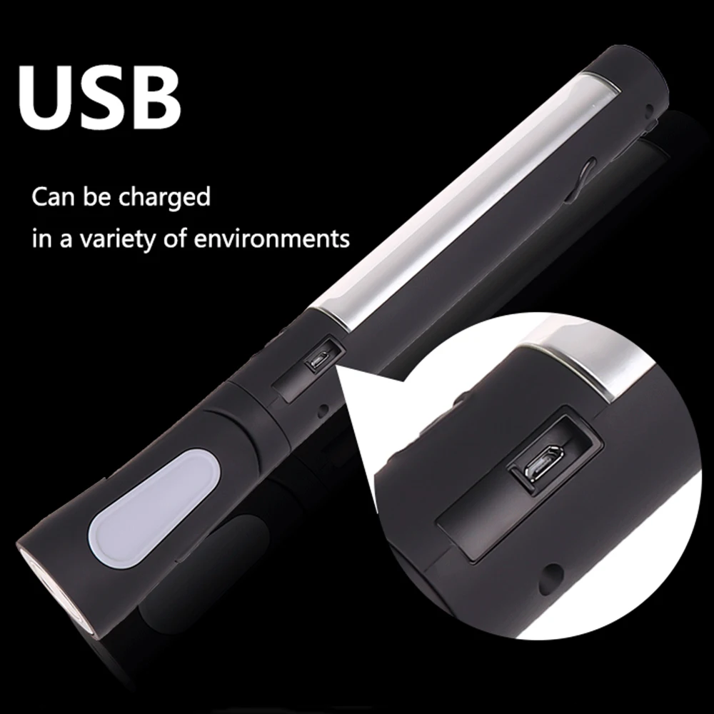 Přenosné Pracovní Světlo COB LED Svítilna USB Nabíjecí pracovní světlo Magnetický Pochodeň 360 Otočit Inspekční Lampa s Háčkem Opravy 4