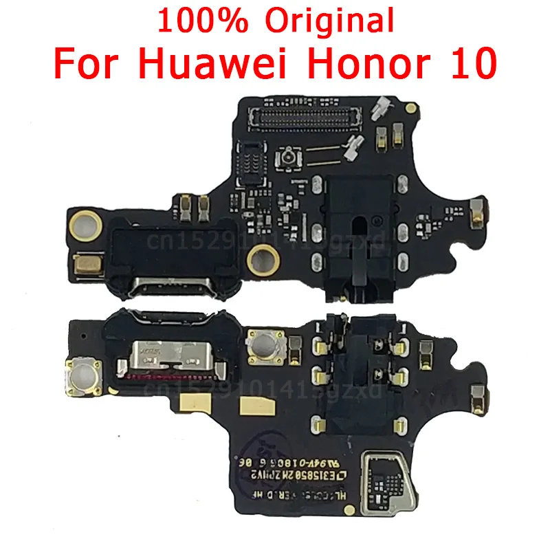 Původní Poplatek Deska Pro Huawei Honor 10 Nabíjecí Port USB Konektor PCB Dock Konektor Flex Kabel S Mikrofonem Náhradní Díly 2