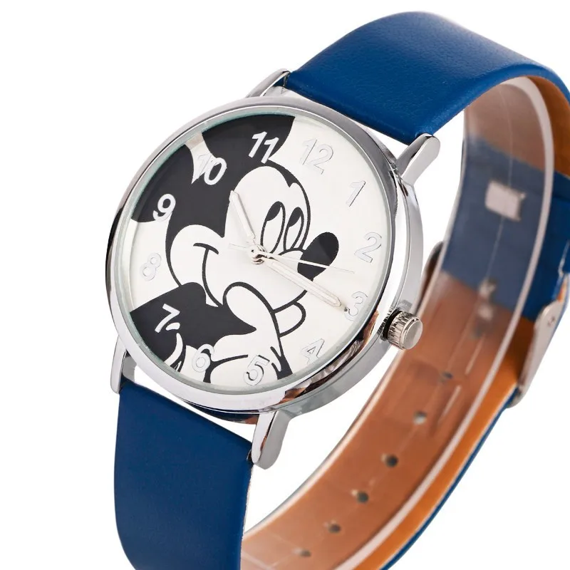 Reloj mujer 2019 New Mickey karikatura ženy, hodinky Módní Kožené studenty, děti, Sportovní digitální Quartz hodinky Zegarek damski 2