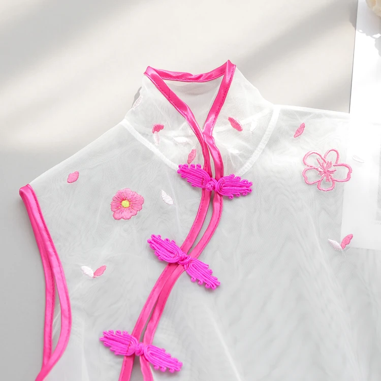 Retro Čínský Cheongsam Sexy Spodní Prádlo Výšivky Květinové Žakárové Vyšší Open Rozlitým Erotické Noční Košile Sexy Oblečení Na Spaní 3