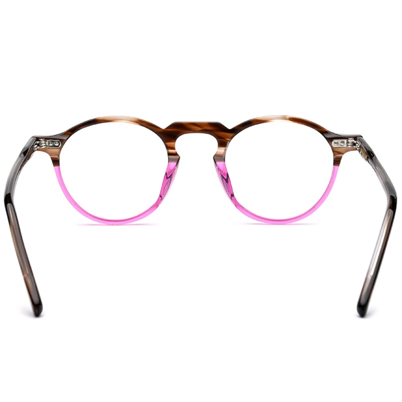 Reven 19130 Acetát Optické Brýle Rám Muži Retro Vintage Kulaté Brýle Nerd Ženy, Předpis Brýlí Krátkozrakost Brýle 5