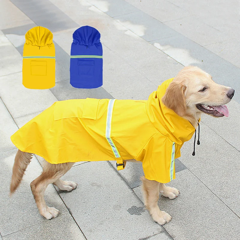 S-5XL Pláště do deště, Vodotěsné Srst Psa Bunda Reflexní Pet s Kapucí, Oblečení Středně Velké Psy, Oblečení, Sportovního oblečení Pro Labradora 2