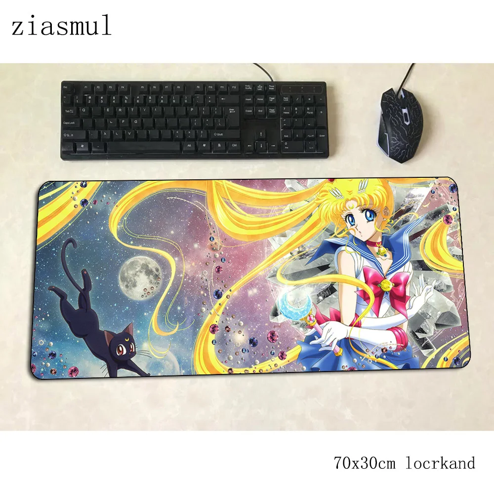 Sailor moon rohože 700x300x3mm locrkand herní podložka pod myš velká klávesnice, podložka pod myš High-end notebook hráč příslušenství padmouse mat 3