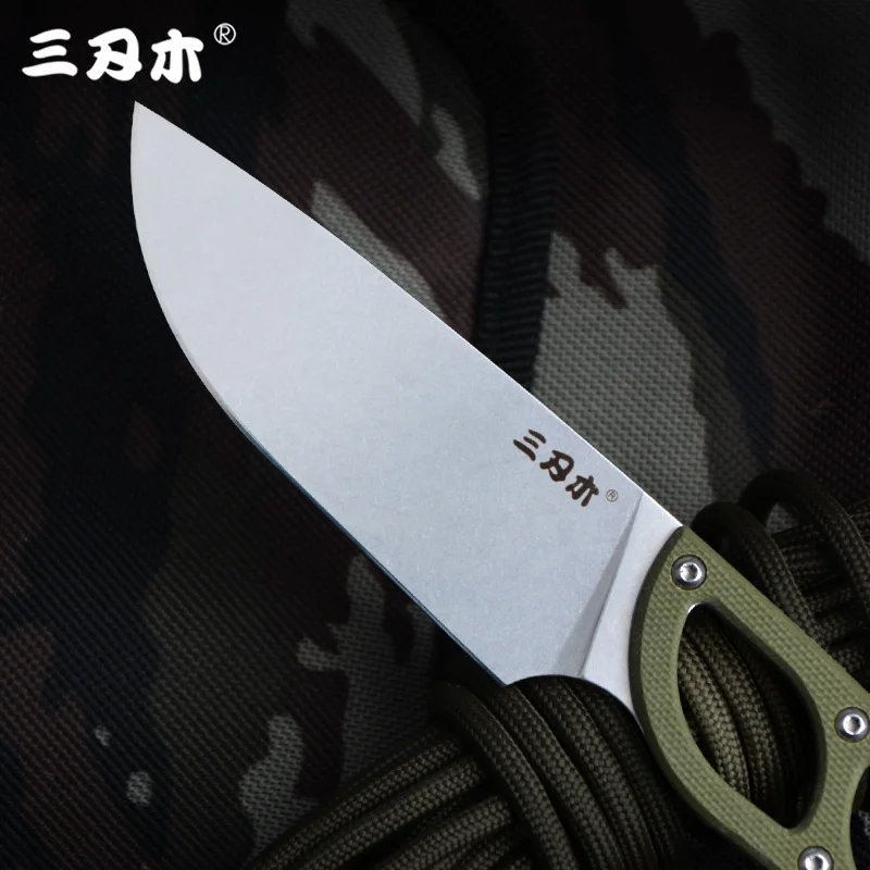 Sanrenmu S628 Pevný Nůž 8cr14Mov Čepel G10 Rukojeť venkovní dárek camping přežití taktické lov, bushcraft nůž S K Pláště 1