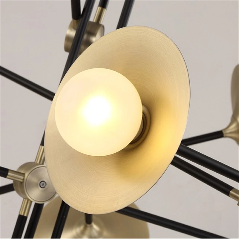 Severské Post-moderní Zlatý Lustr, Osvětlení, Tvůrčí Osobnost Lesk Zavěšení Lampy Obývací Pokoj Domácí Výzdoba osvětlení 4