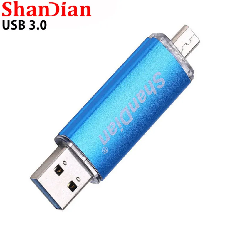 SHANDIAN Skutečné kapacity USB 3.0 Chytrý telefon OTG USB Flash Micro Flash Disk Chytrý Telefon U Disk 4GB 8GB 16GB 32GB 64GB 3