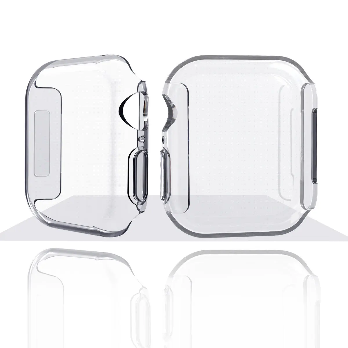 Silikonové Měkké, Plné Pouzdro pro Apple Hodinky 44mm 40mm Kryt iWatch Série 4 5 Všichni-kolem Ultra-tenké Jasný Případ Hodinky Příslušenství 1