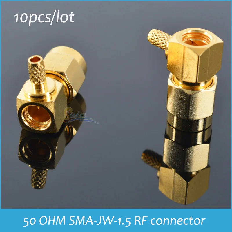 Sindax 50 OHM SMA-JW-1.5 RF konektor adaptér SMA loket / samec ( šroub uvnitř jehly ) drát krimpovací 1