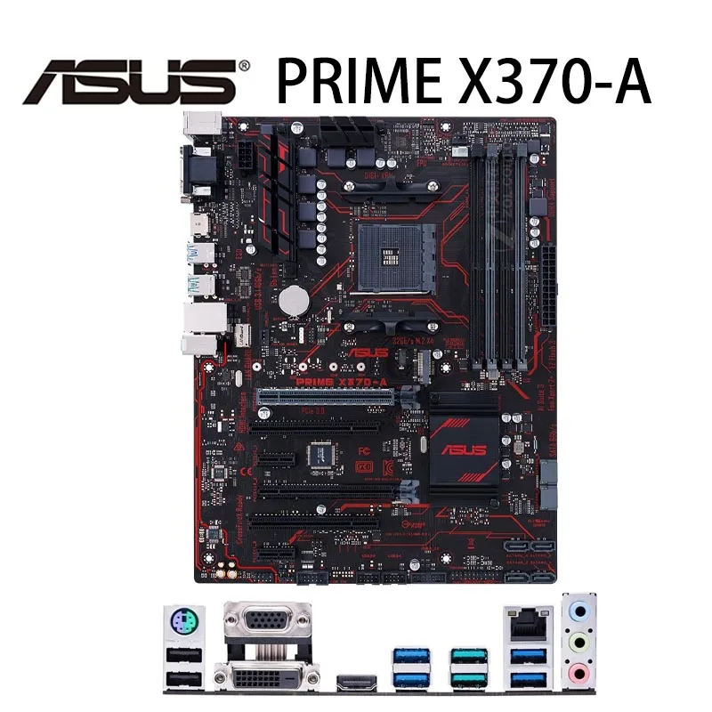 Socket AM4 Asus PRIME X370-základní Deska + CPU AMD Ryzen 7 2700 Desce Nastavit HDMI-kompatibilní M. 2 PCI-E 3.0 X370 Placa-Mãe AM4 3
