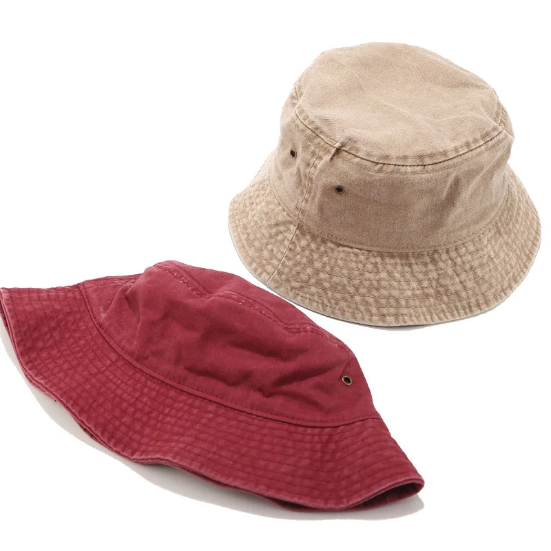 Sparsil Unisex Bavlna Bucket Hat Pánské Prodyšné Sluneční Ochranu Rybář Cap Skládací Okraj Rybářská Čepice Ženy Hip Hop Panama 4