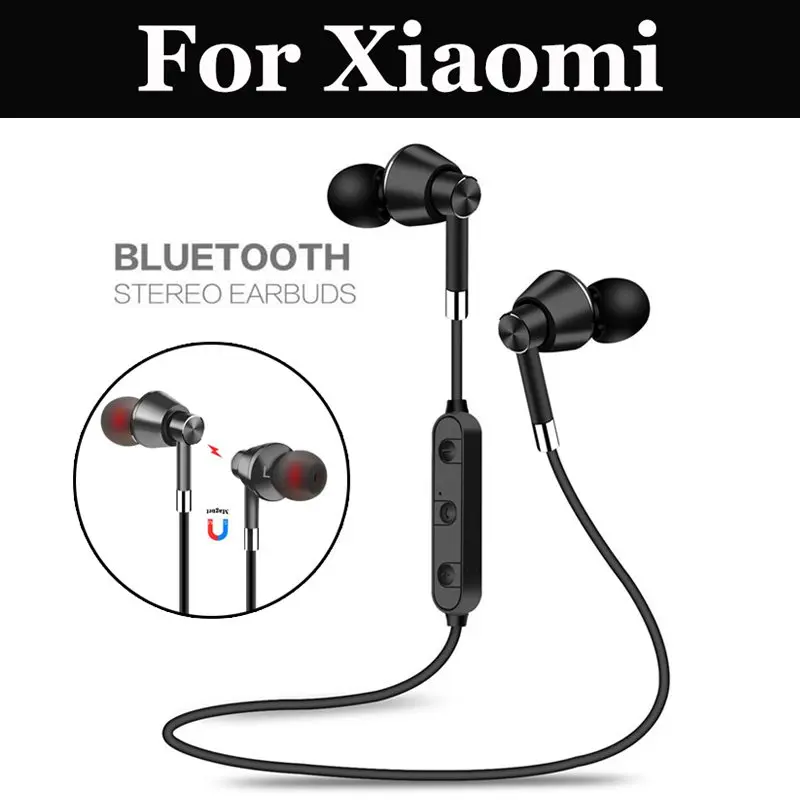 Sportovní Bezdrátová Bluetooth Stereo Headset Pro Xiaomi Mi 4S 5 5c 5S 5S Plus 5X 6 6 X 8 8 Lite Pro SE A1 A2 A2 Lite Mix 2 2S Note 2 3 3