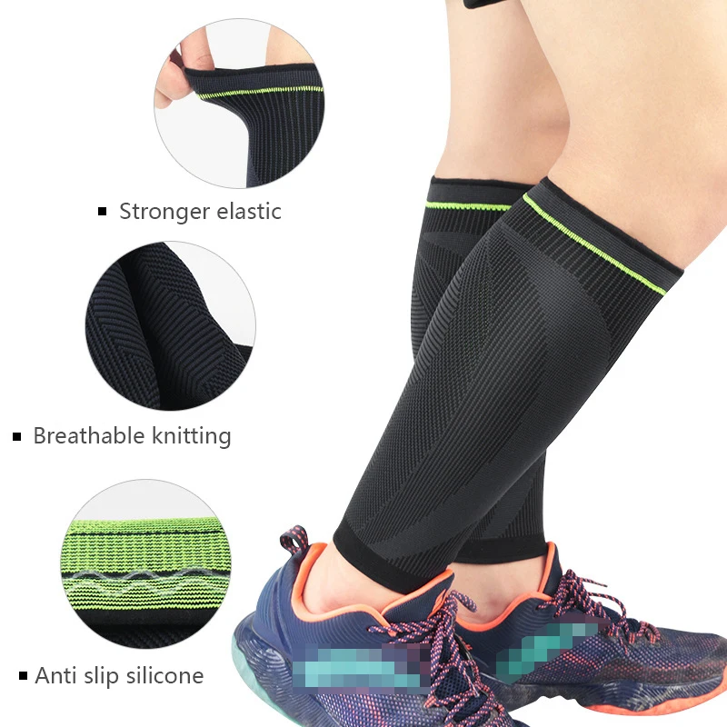 Sportovní Běžecké Návleky Nohy Ponožky Kompresní Lýtkové Rukávy Cyklistické Návleky Muži Ženy Nohu Rukávy Pomoci Shin Dlahy 3