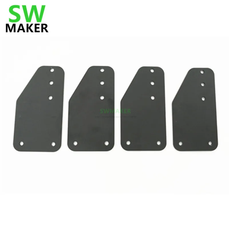 SWMAKER 4ks/lot X-Vyřezat CNC frézování strojní části ocelové osy Y nosné desky MakerSlide End Deska Pro X-Carve 0