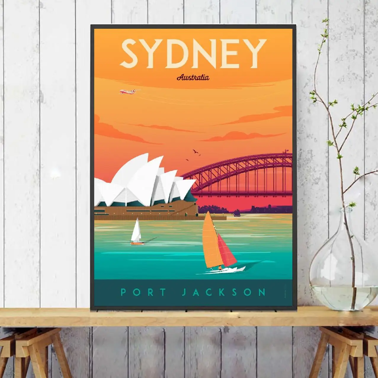 Sydney Travel Malířské Plátno Umění, Tisk Plakátu, Obrazu Zeď Moderní Minimalistický Ložnice Obývací Pokoj Dekorace 4
