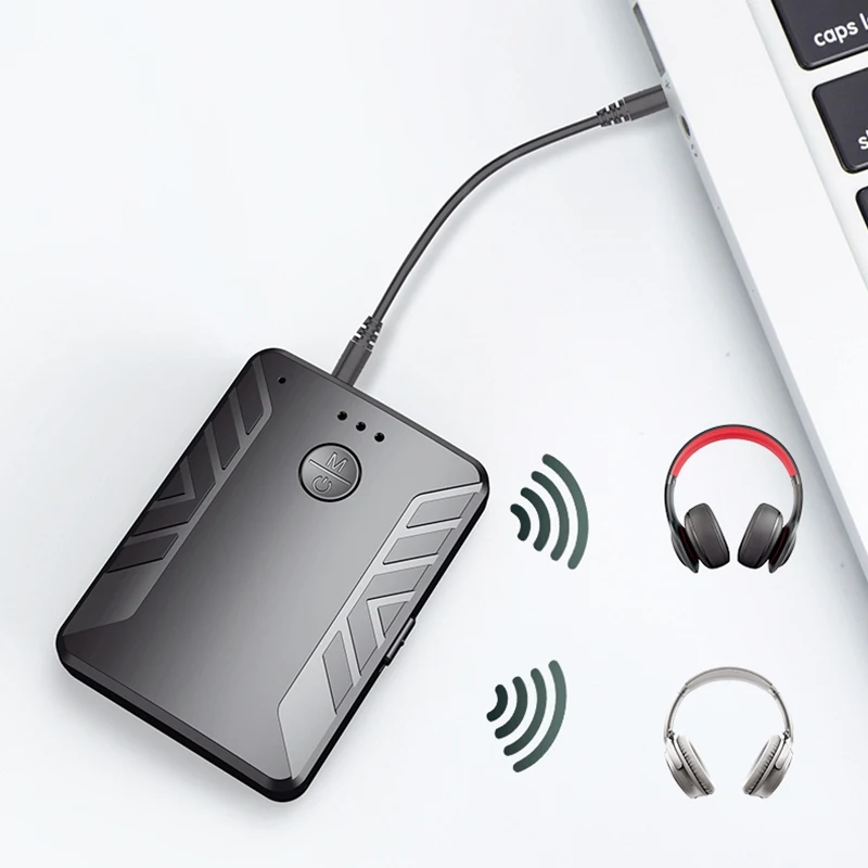 T19 Bluetooth 5.0 o Vysílač a Přijímač Volání 3 v 1 TV, Počítač, Duální Vysílač, Jeden pro Dvě Adaptér 2